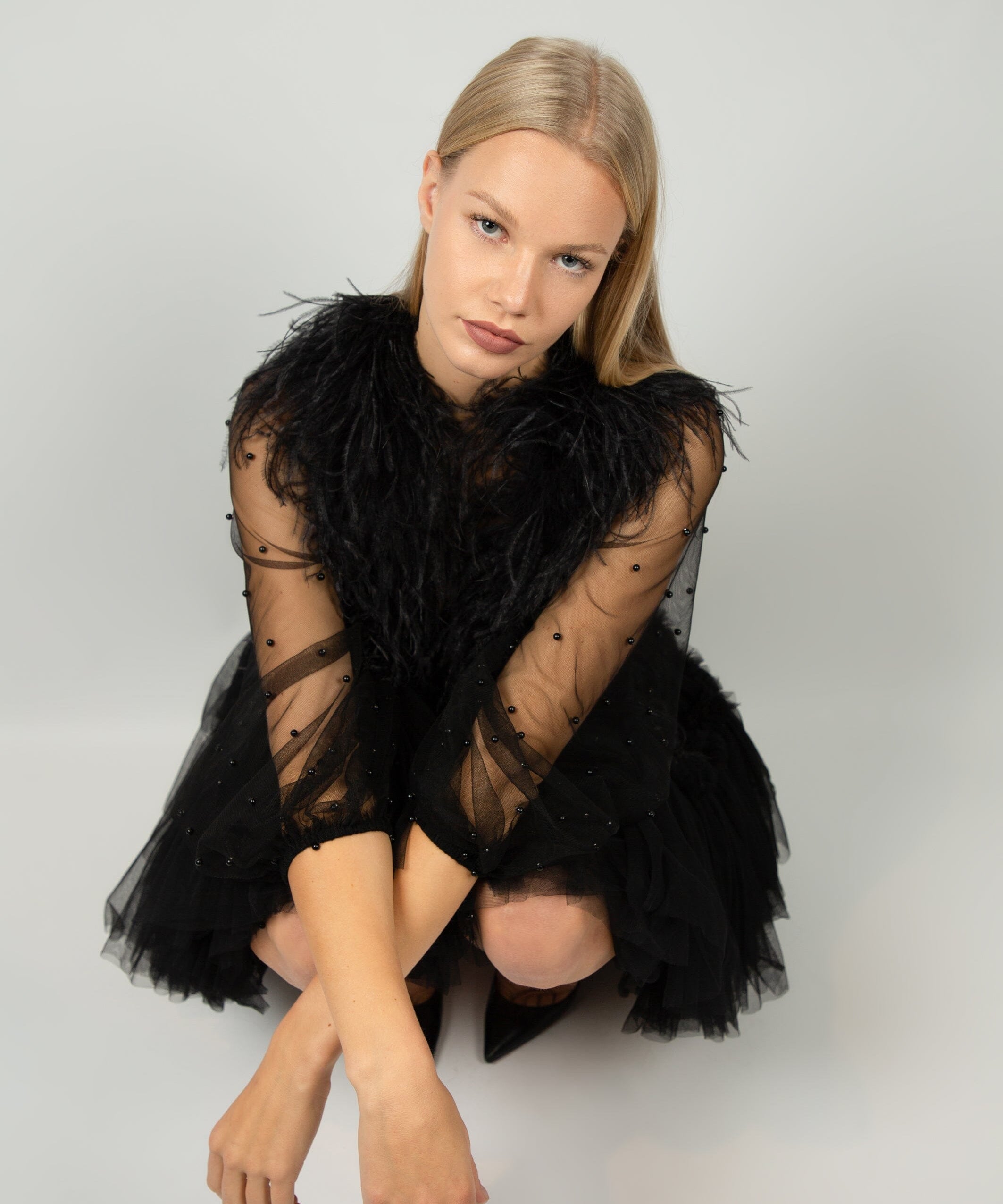  I See Love Gown Black Product Amoralle
