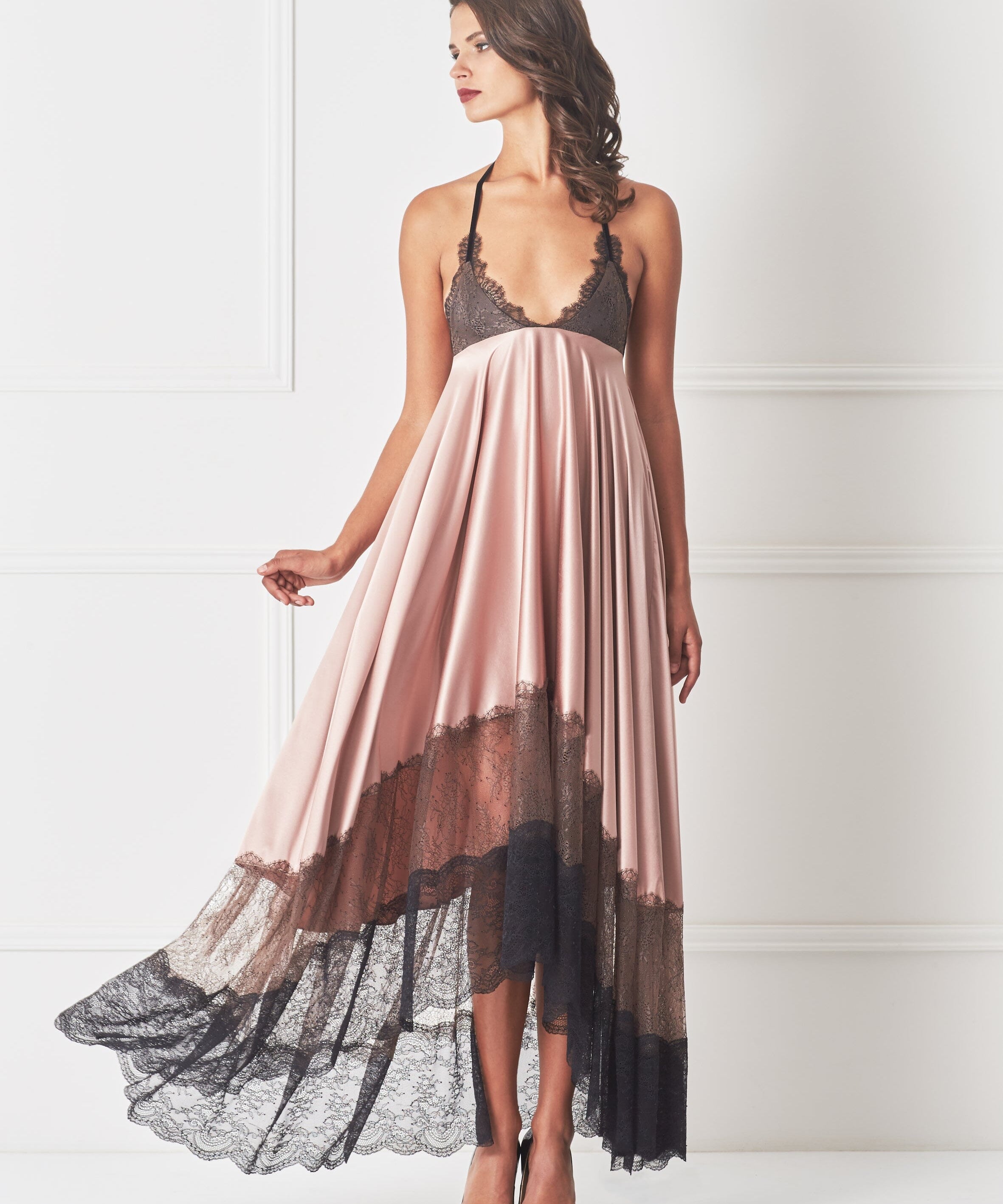  Lace Layering Silk Slip Product Amoralle