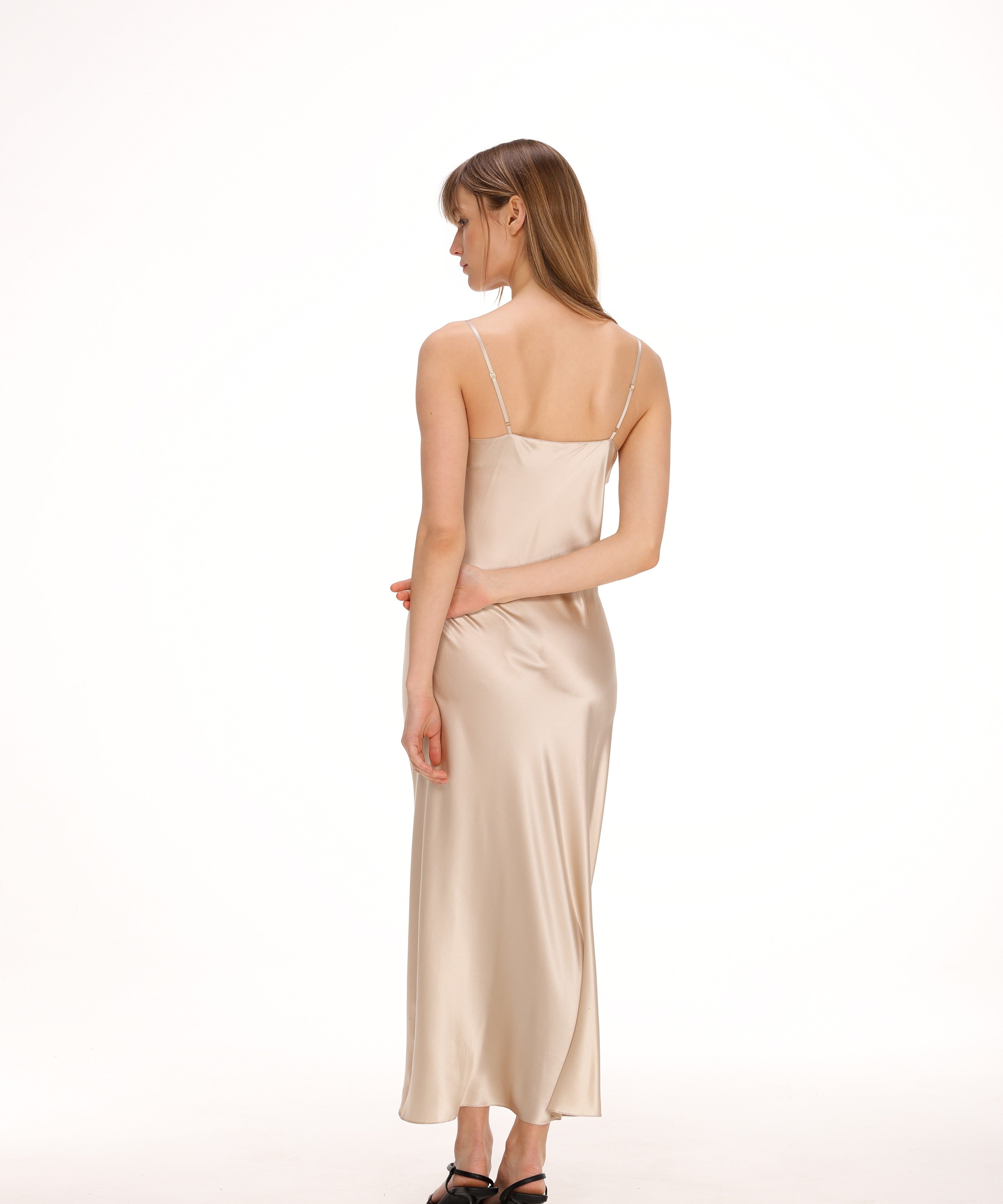  Silk Midi Slip Product Amoralle