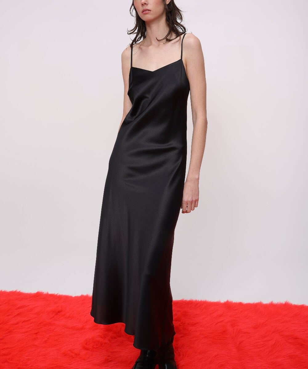  Silk Midi Slip Dress Product Amoralle