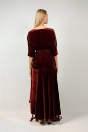  Tenderness Dress Bordeaux Product Amoralle