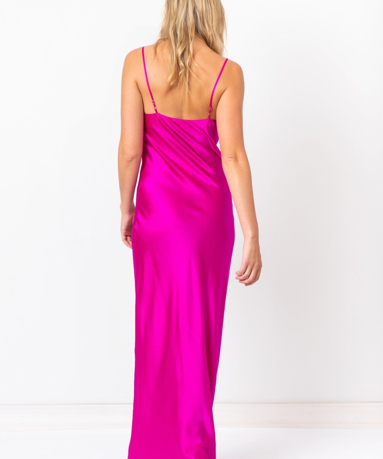  Sweet Music Silk Slip Fuchsia Product Amoralle